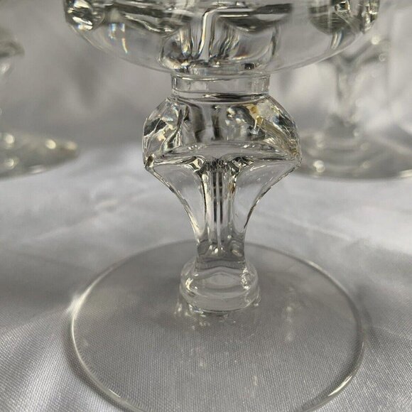Tiffin Franciscan Princeton 17578 3 Wine Goblets 3 Water Goblets Vintage 1960's - Picture 6 of 15